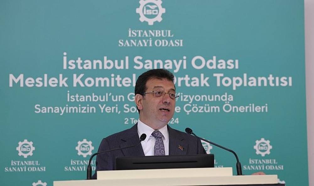 Ekrem İmamoğlu, 'İstanbul Sanayi Odası Meslek Komiteleri Ortak Toplantısı'nda konuştu